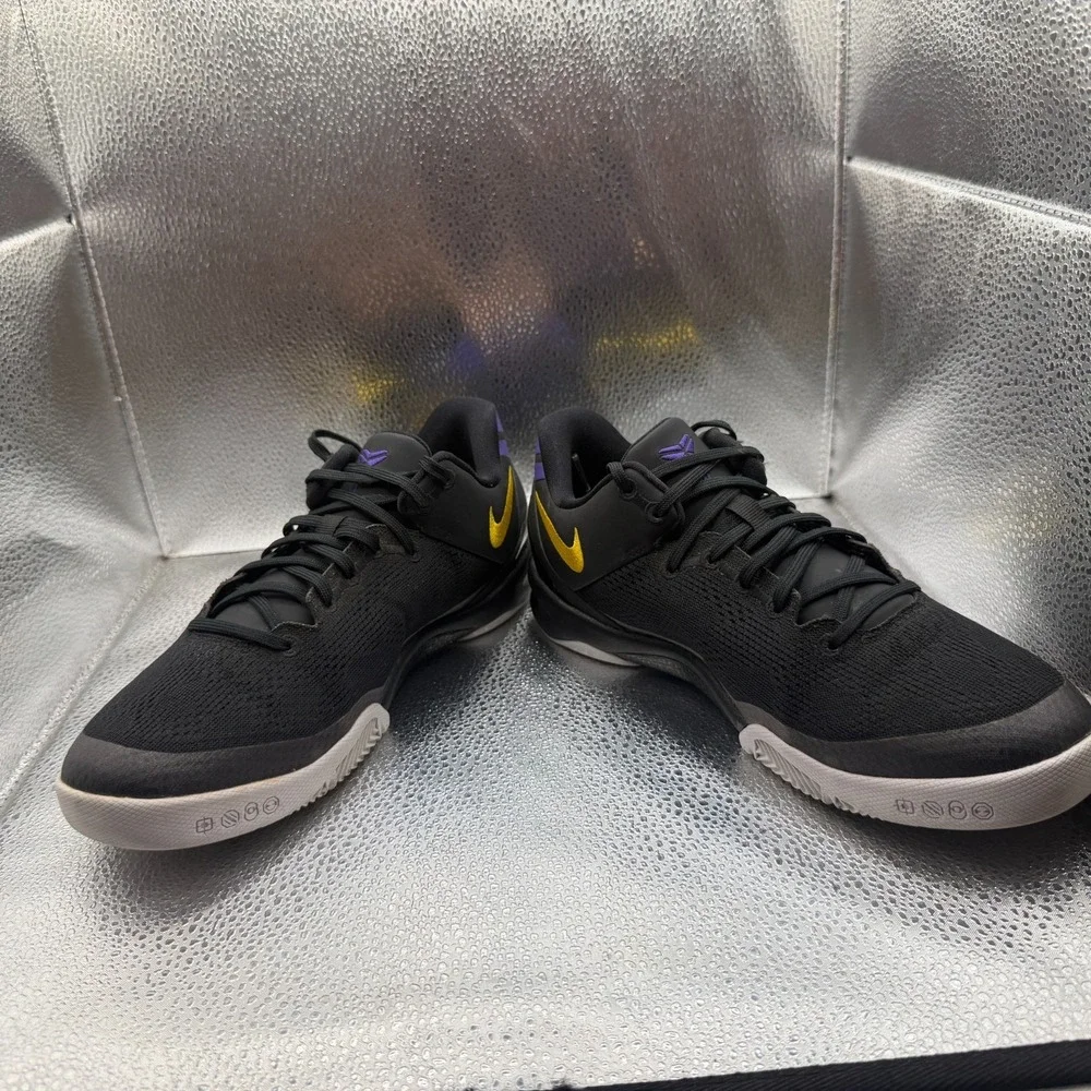 Size 5.5Y Nike Kobe 8 Protro Lakers Away Black‎ Kids Running Shoes FN0266-002